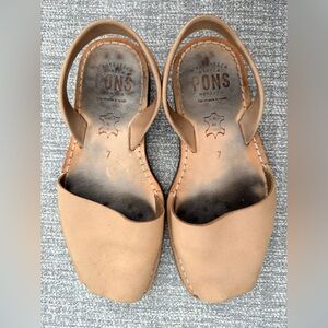 Women's Tan Leather Sandals